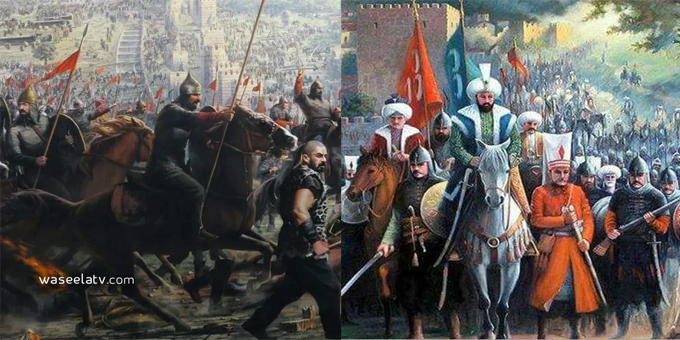 السلطان محمد الفاتح داخل القسطنطينية